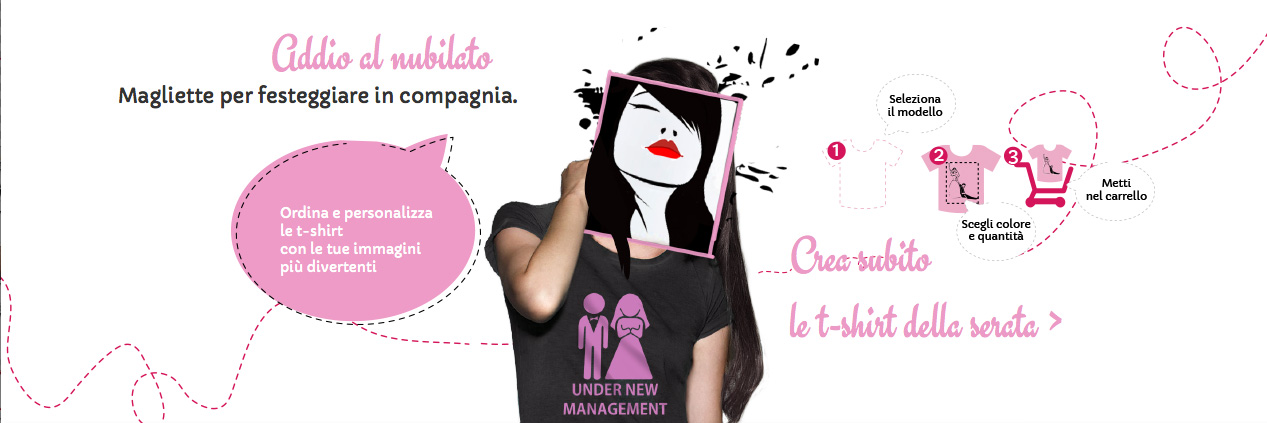 T shirt personalizzate addio nubilato e celibato