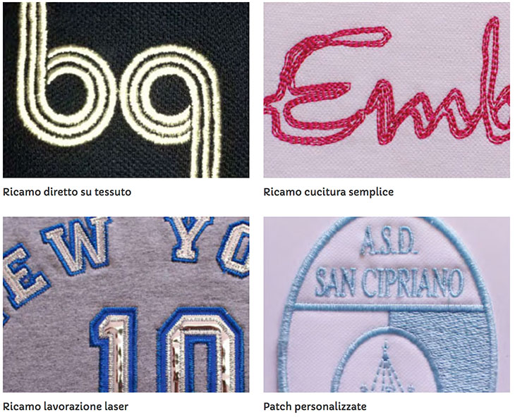 Magliette ricamate personalizzate Bros Print