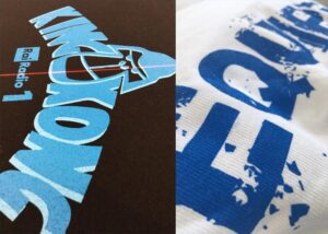 serigrafia 1 colore stampa personalizzata Rai Radio 1
