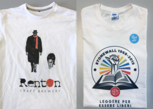 t-shirt bianche stampate in digitale