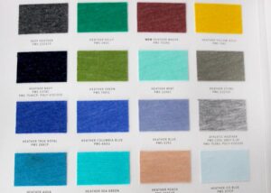 Scelta colorazioni t-shirt