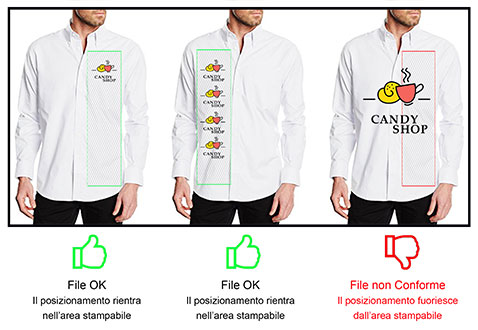 esempi camicie personalizzate