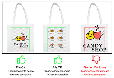 esempi shopper personalizzate